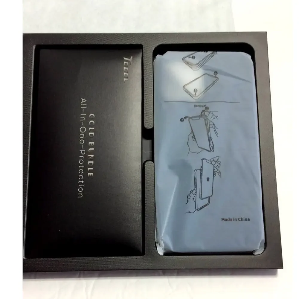 5 In 1 TOCOL Gold Bundle iPhone 12 ProMax Case Blue 2 Screen &Lens Protector New